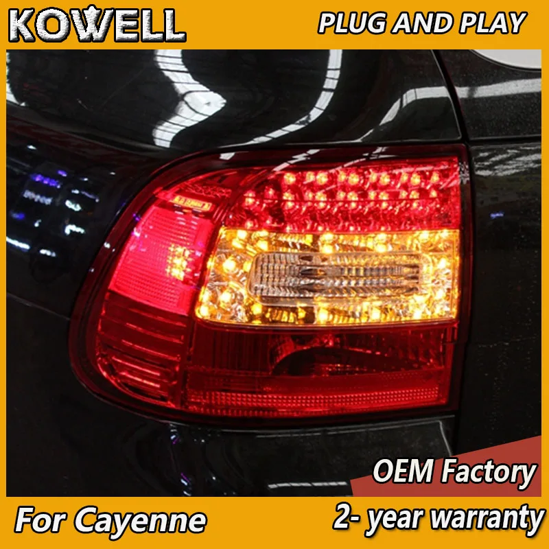 

Автостайлинг для Porsche Cayenne Tail светильник 2003-2007, задние фонари Cayenne DRL, противотуманный тормоз, сигнал поворота заднего хода