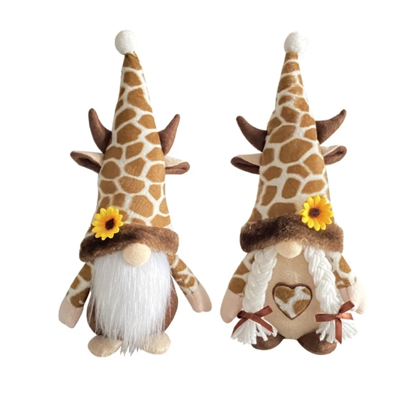 

Sunflower Cow Gnome Tabletop Bathroom Dining Room Decoration Kid Birthday