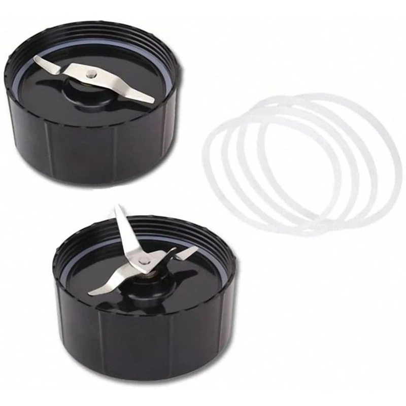 

Replacement Cross And Flat Blades - Replacement Parts With Extra 4 Gaskets For 250W Blender Juicer Mixer