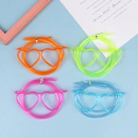 funny soft straw glasses drinking straws drinking tube kids birthday party supplies accessories