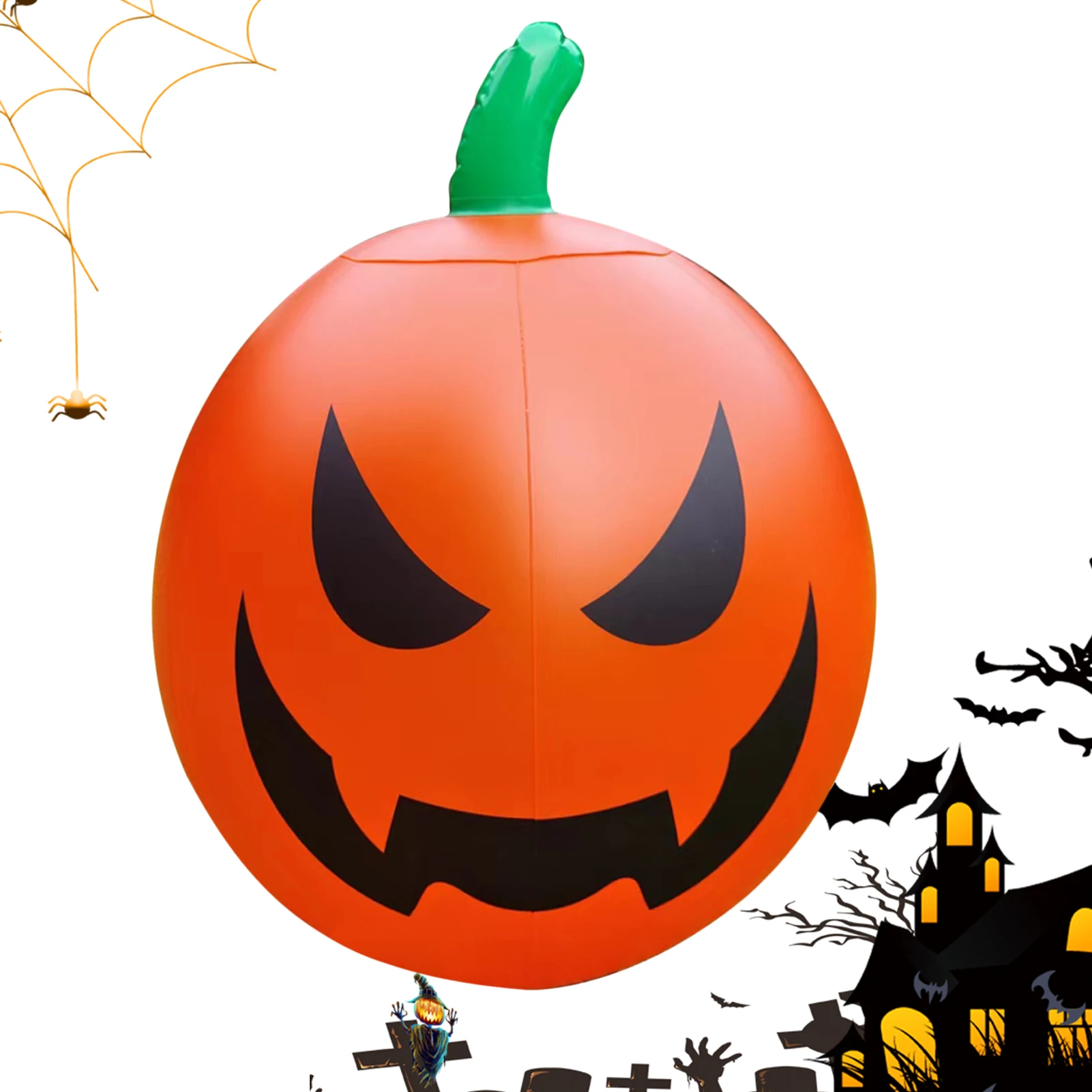 

Надувная Тыква для Хэллоуина, 23,6 дюйма, встроенсветодиодный ная лампа, водонепроницаемые наружные украшения из ПВХ для Хэллоуина, вечеринк...