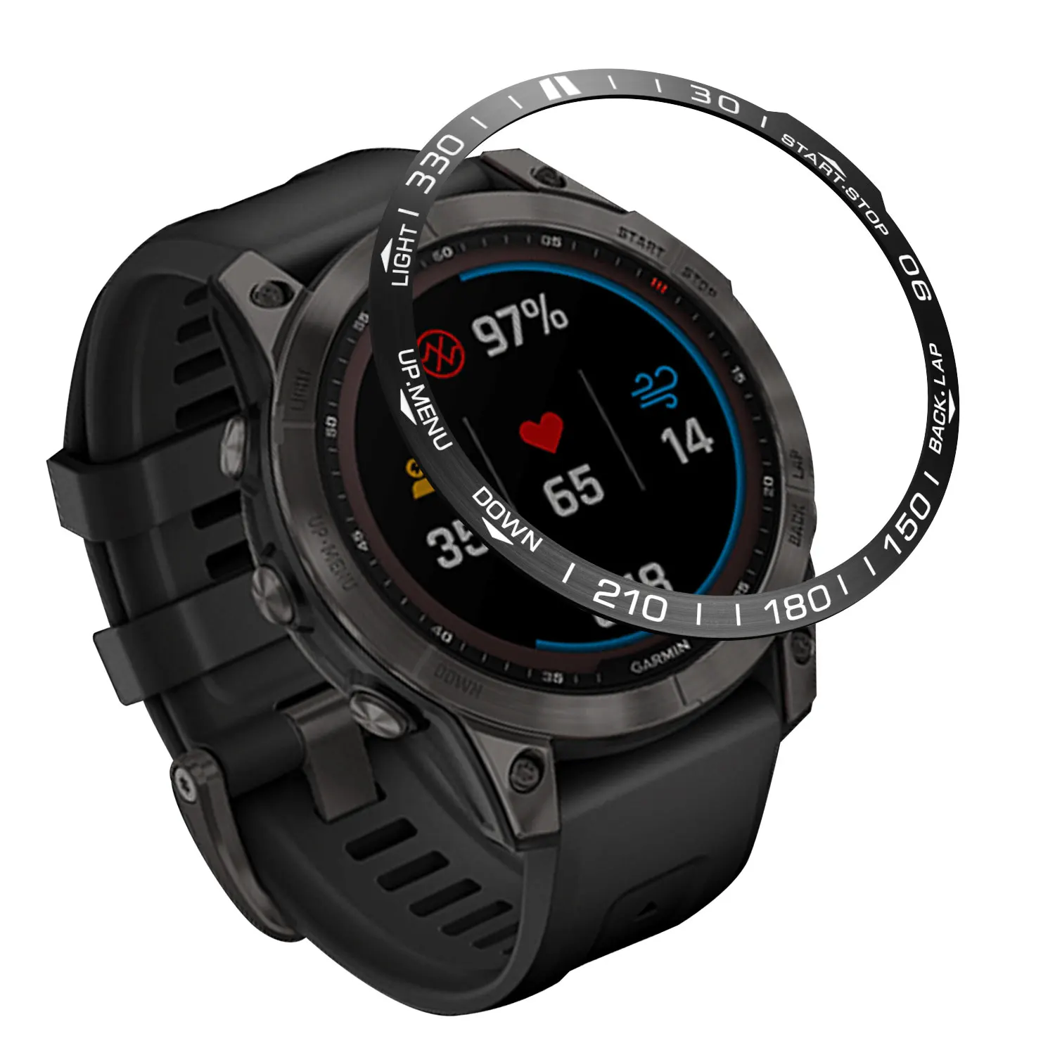 

Защитное кольцо из нержавеющей стали для смарт-часов Garmin Fenix 7 7S 7X