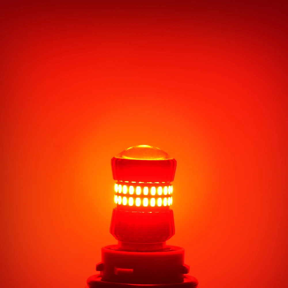 

AILEO 2 шт. 6000K P21W LED P21/5W 1157 W21W 7443 W21/5W 3156 Лампы заднего хода с линзой Тормозной задний фонарь поворота 5014SMD Сигнальная лампа 12 В