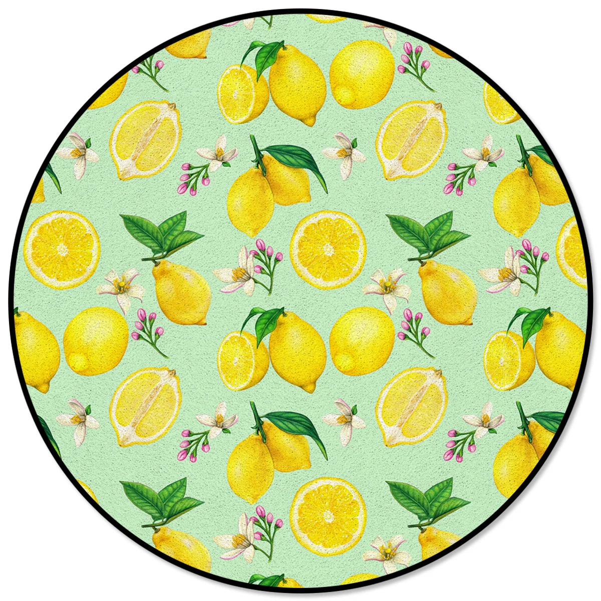 

Lemon Lemon Blossom Summer Texture Carpets For Living Room Home Decor Rugs For Bedroom Floor Mat Decoration Anti Slip Rugs