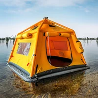 Надувная водная плавающая палатка#3