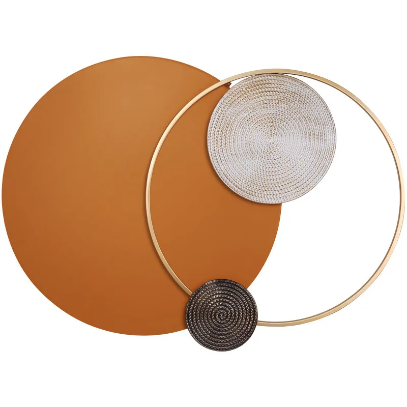 

Настенное украшение для гостиной, фон для дивана, настенные кованые железные подвесные украшения, минималистичные декоративные настенные ...