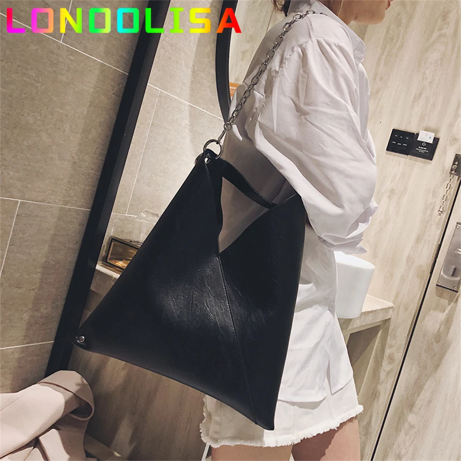

Casual Solid Color Large Capacity Chain Handbag High Quality Fashion Designer Leather Shoulder Crossbody Bags for Women 2022 Sac