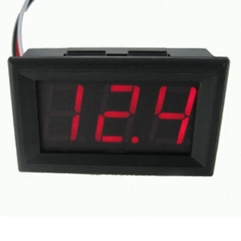 

2022 LED Digital Display Panel Two-wire Digital Voltmeter Car Motor Reverse rotection High Precision DC 12V Capacitance Monitor
