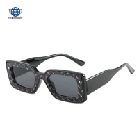 teenyoun 2022 new frame sunglasses luxury brand punk pattern glasses milan fashion ins uv400 sun glasses women