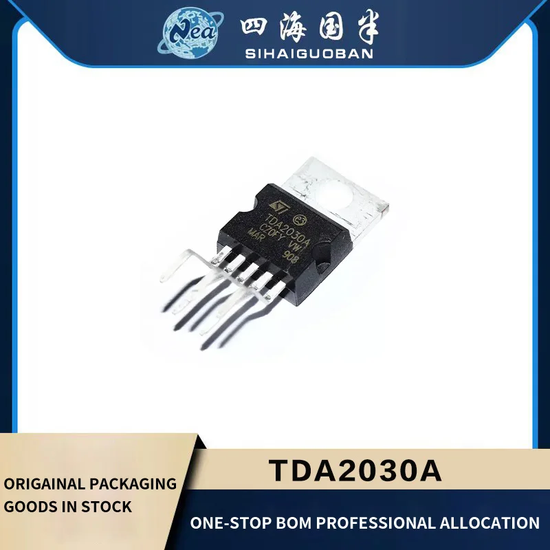 

2PCS Electronic Components TDA2030A TO-220-5 TDA2030 IC AMP AB MONO 18W 5PENTAWATT