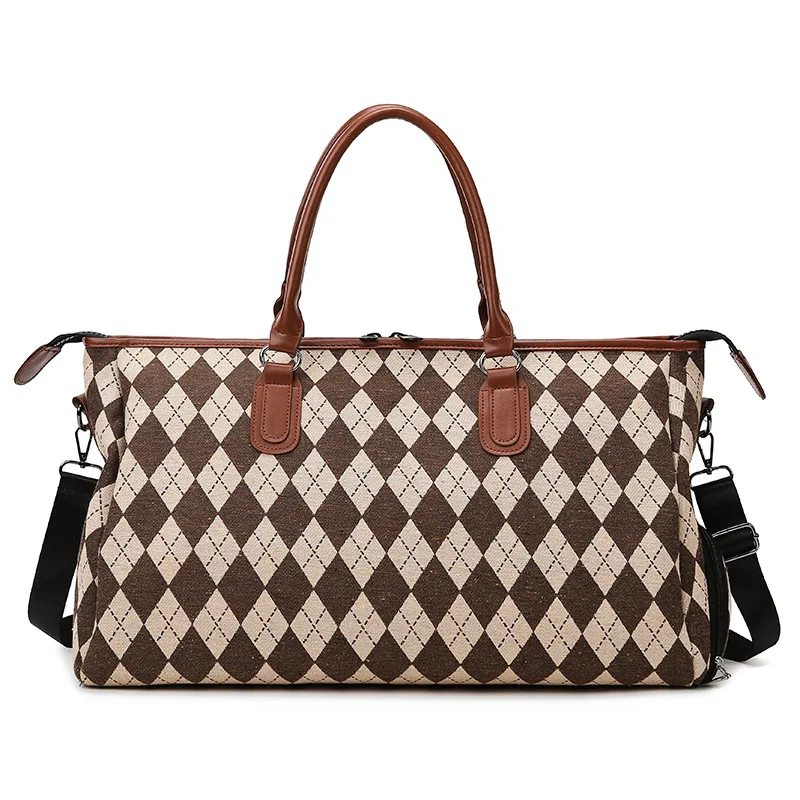 

XZAN Handbag Bag Travel Luggage Transport Bag Carry-on Luggage Duffle Bag Women Fashion Pliad Large Tote Weekend Shoulder Bag