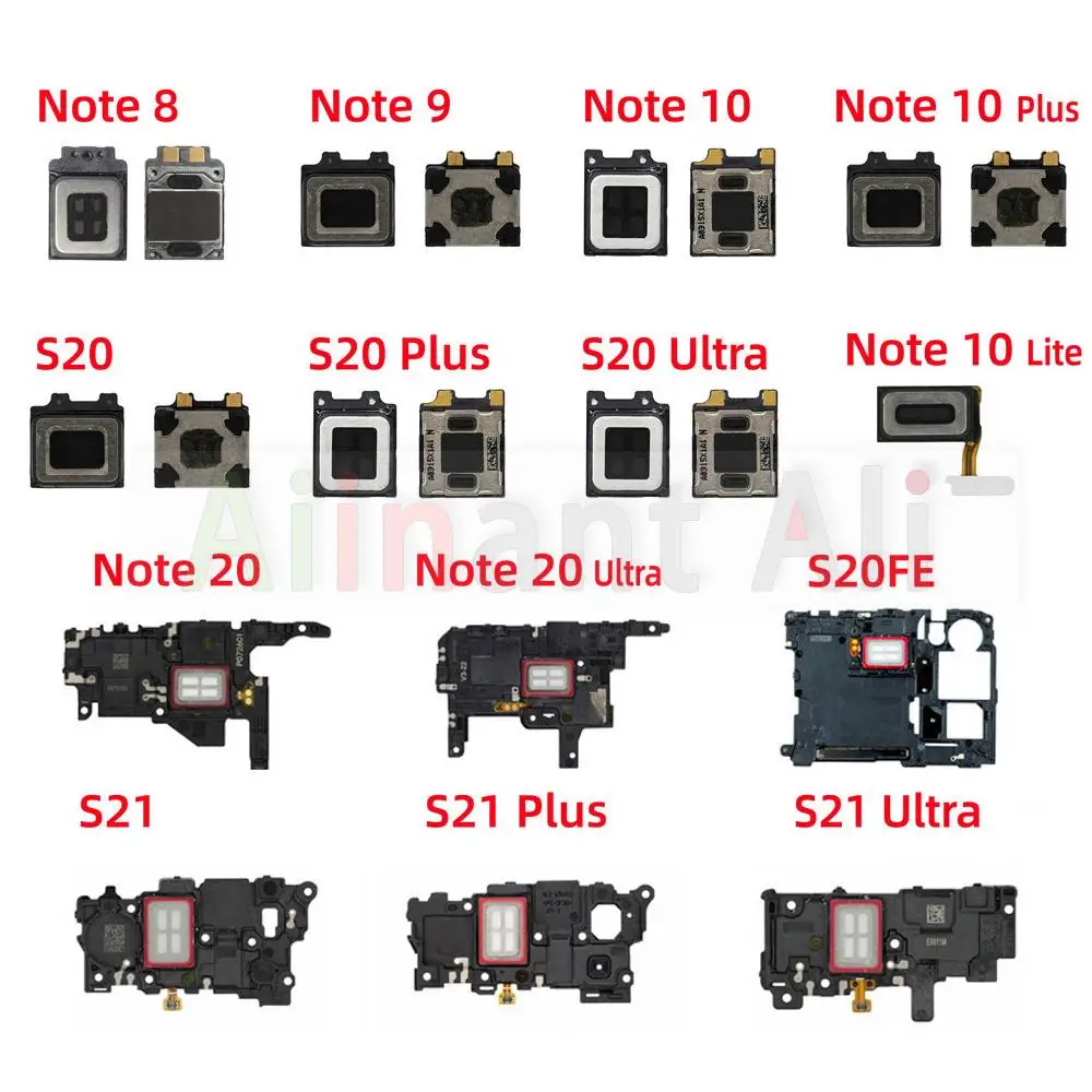 Auricolare Anteriore Superiore Originale Per Samsung Galaxy Note 8 9 10 20 S20 S21 Lite Plus Cavo Flessibile Per Altoparlante Auricolare Ultra Ear Pho