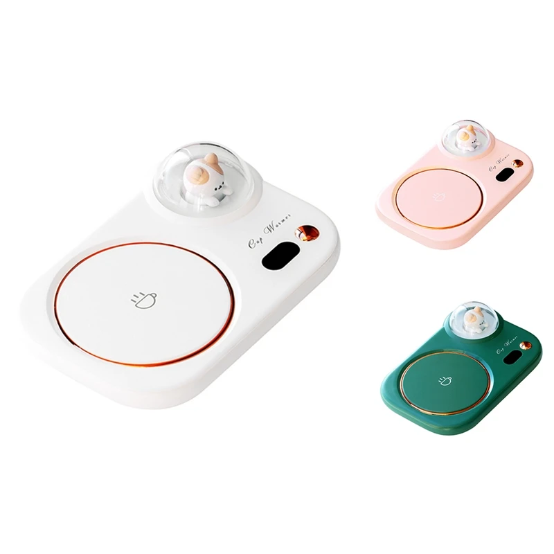 

Cat Warm Cup Mat Smart Digital Display 55 Celsius Insulation Cup Mat Milk Heating Holder Desktop Insulation Mat