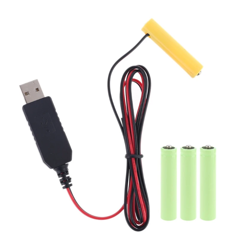 

1.5/3/4.5/6V LR03 AAA Battery USB Cable for TOYS LED Headlamp