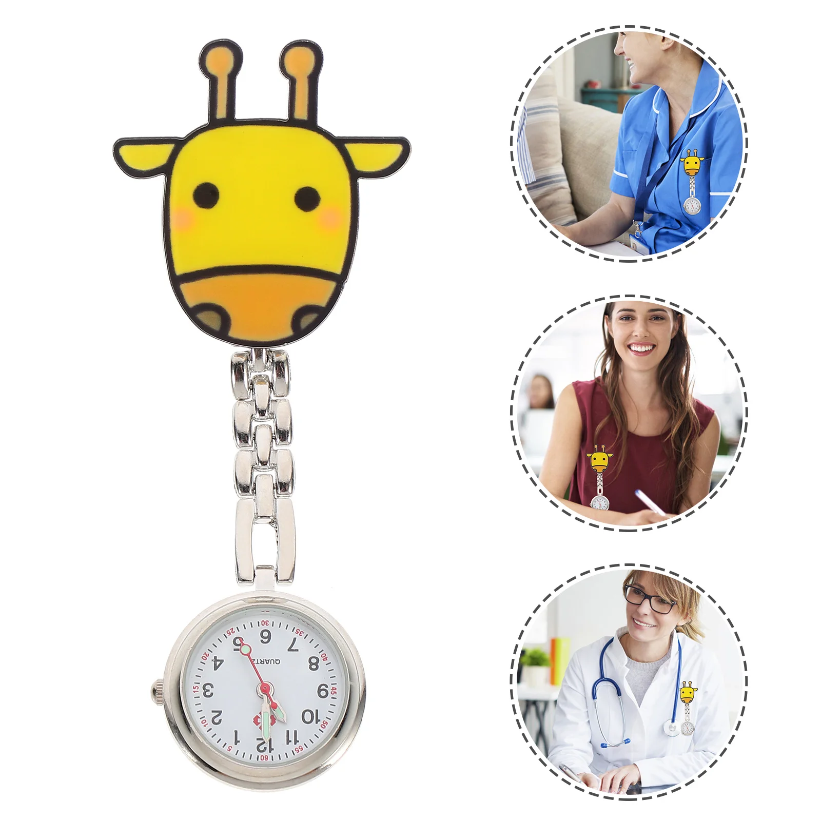 

Watch Quartz Men Digital Cartoon Hanging Nurse Deer Shape Nursing Watches Nurses Fob Pocket Stethoscope