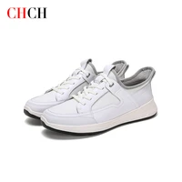 chch men shoes genuine leather brand white casual shoes for men laces up summer breathable 2022 spring new arrival fashion