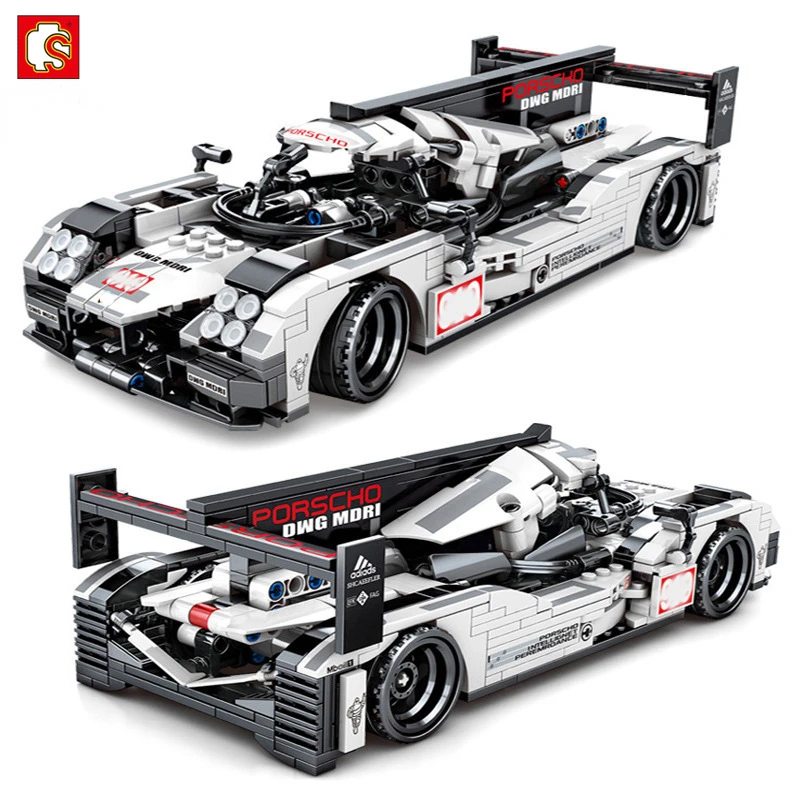 

Senbao assembled building block sports car model compatible with assembled building blocks Yi intelligence boys' car toys