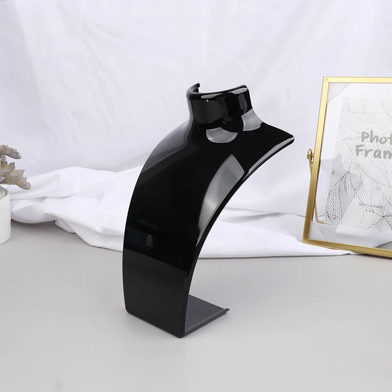 

1 шт. новый акриловый манекен на ожерелье, подставка для бюста, держатель для ювелирных изделий, стойка для ожерелий, подвесок, серег, демонстрационная подставка, полка