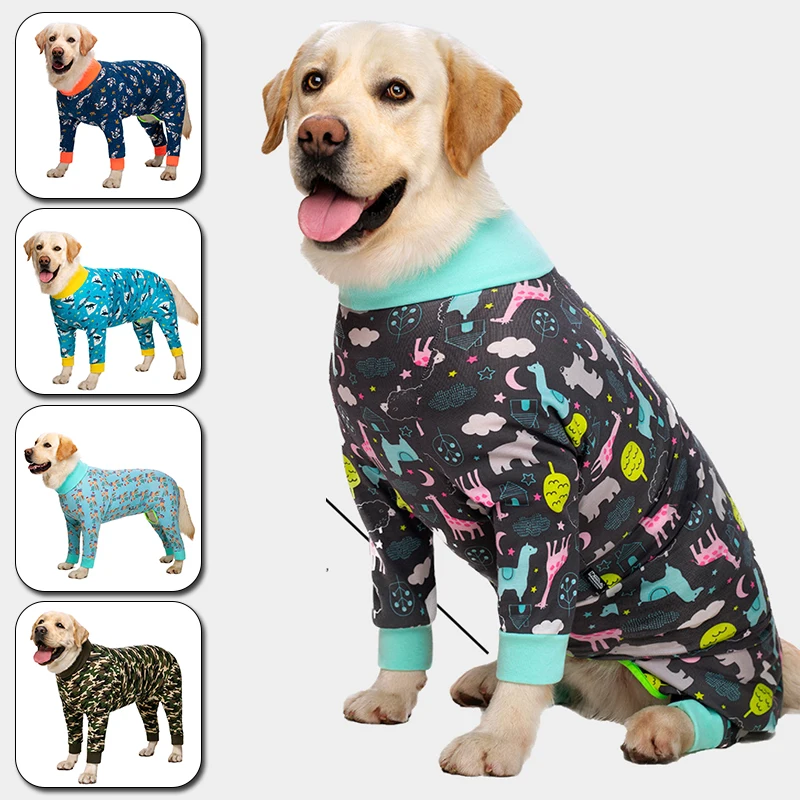 

Big Dog Thin Clothes All-inclusive Four-legged Bodysuit Home Pajamas Female Dogs Nursing Belly Weaning Sterilization Pet Clothes