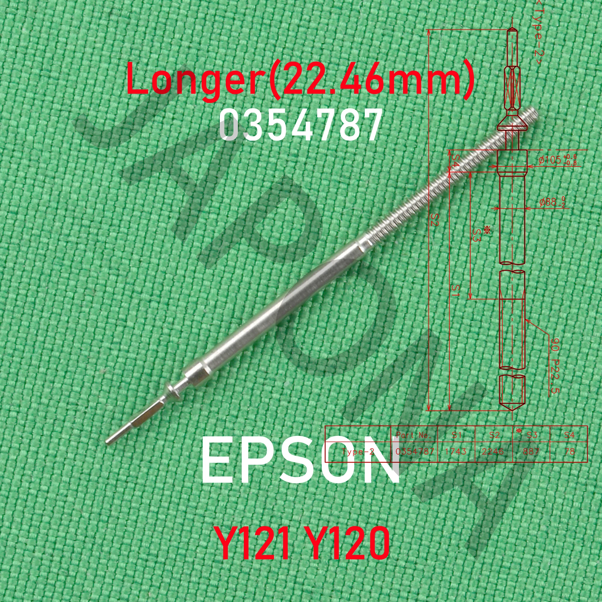 Стержень EPSON 0354787 стержень Y121 длинный 22 46 мм тип 2 Y121F Y121F4 stemY121F5 Y121F6 Y120 y121