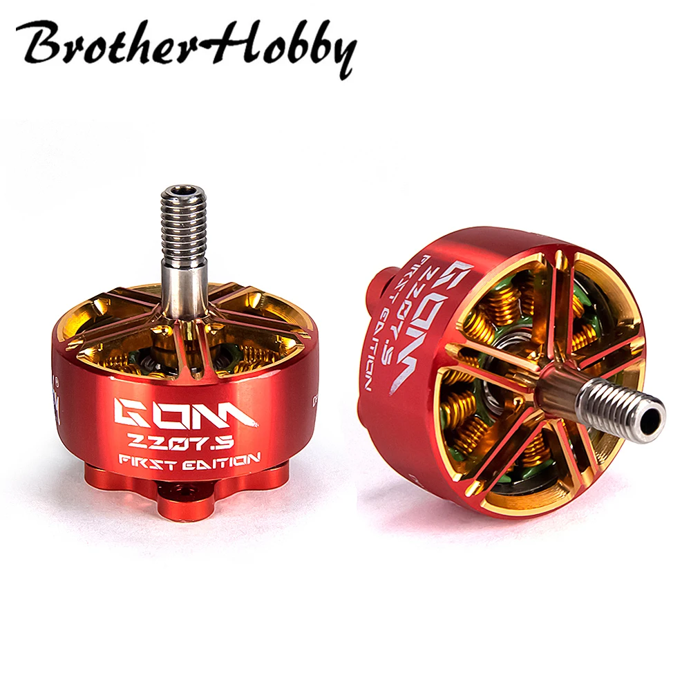 

Двигатель Brother Hobby GOM 2207,5 1750 КВ/кв Бесщеточный 4-6S 5-6 дюймов Пропеллер для радиоуправляемого FPV гоночного дрона мультикоптера