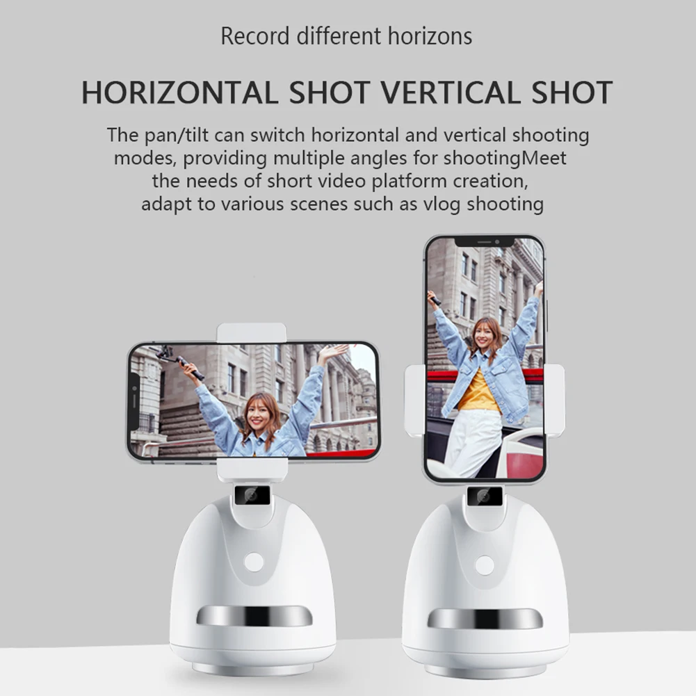 Auto Face Tracking Gimbal Phone Rotary Shooting Video Record Stabilizer Live Smart AI Follow-Up Photo Vlog Record Accessories