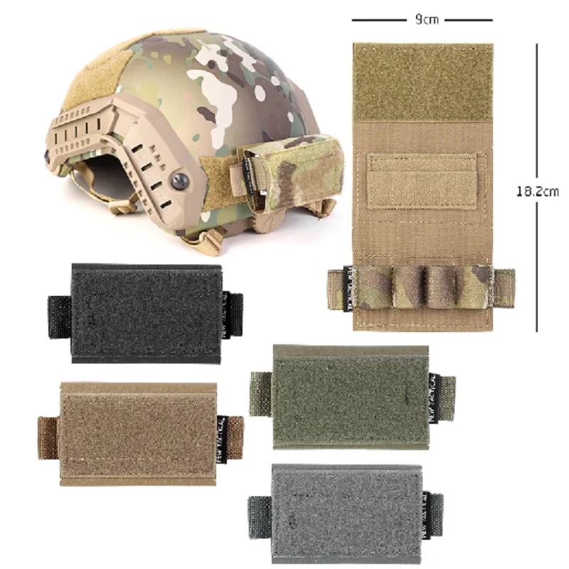 Tactical AXL Battery Storage Bag Helmet Battery Bag CR2 CAR123A 5 # Camouflage Outdoor Hunting Military Products