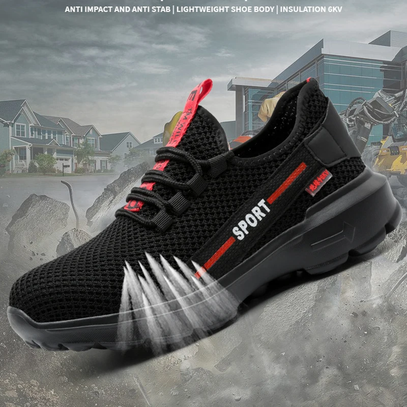 Защитная обувь для работы износостойкие кроссовки с защитой от проколов 6 кВ