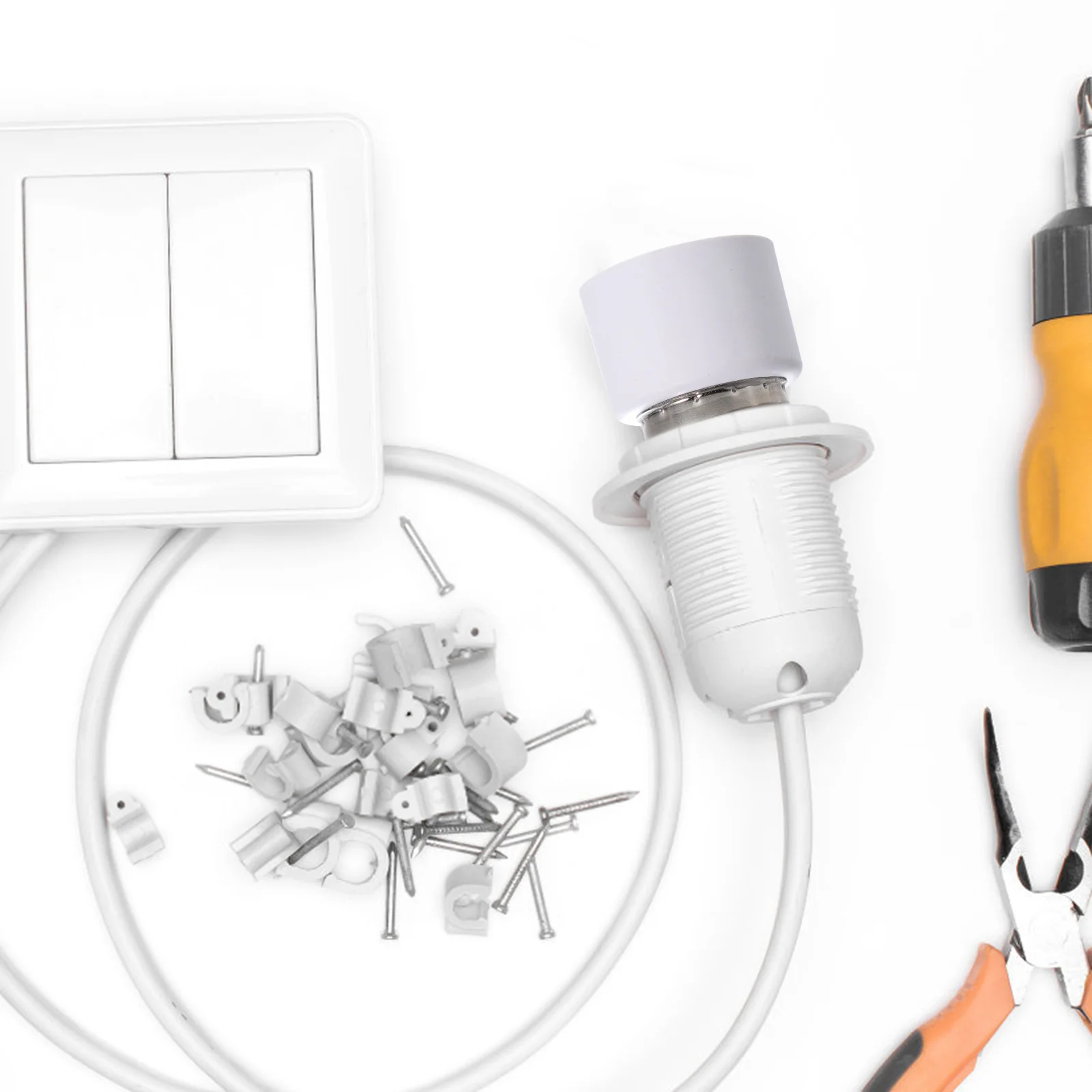 

2pcsLight Bulb Socket Outlet Adapter E26 Bulb Splitter Outlet Plug Splitter
