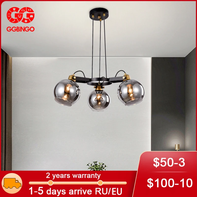 

GGBingo Chandelier Modern Ceiling Lamps For Dining Room Luxury Glass Pendant Lights Living Room Home Indoor Chandeliers Lighting