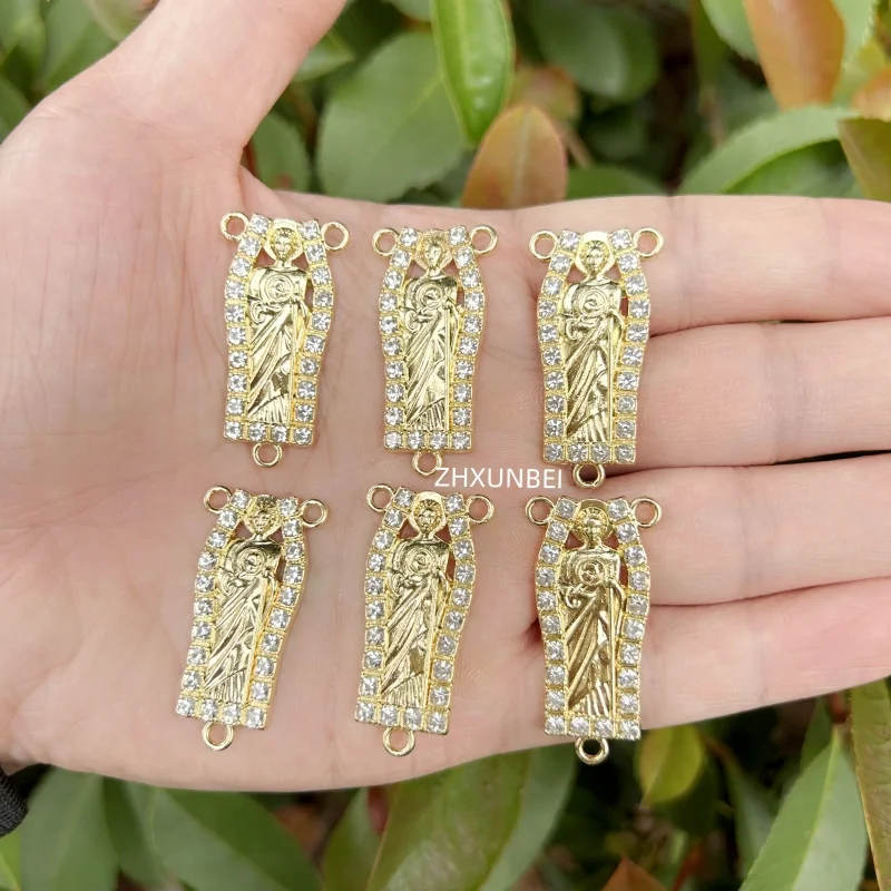 6 шт./лот позолоченные Сан-Иуда Тудео центральная часть DIY изготовление ювелирных