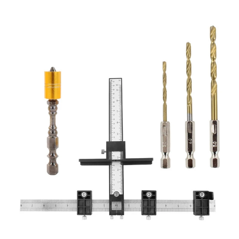 

Woodworking Tools Cabinet Hardware Tool Drill Template for Door and Drawer