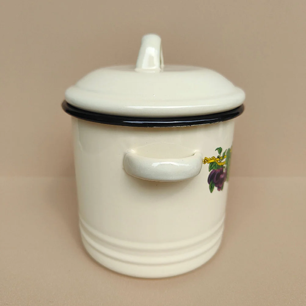 Эмалированная кастрюля для тушения соус с беконом и ручкой кухонные кастрюли