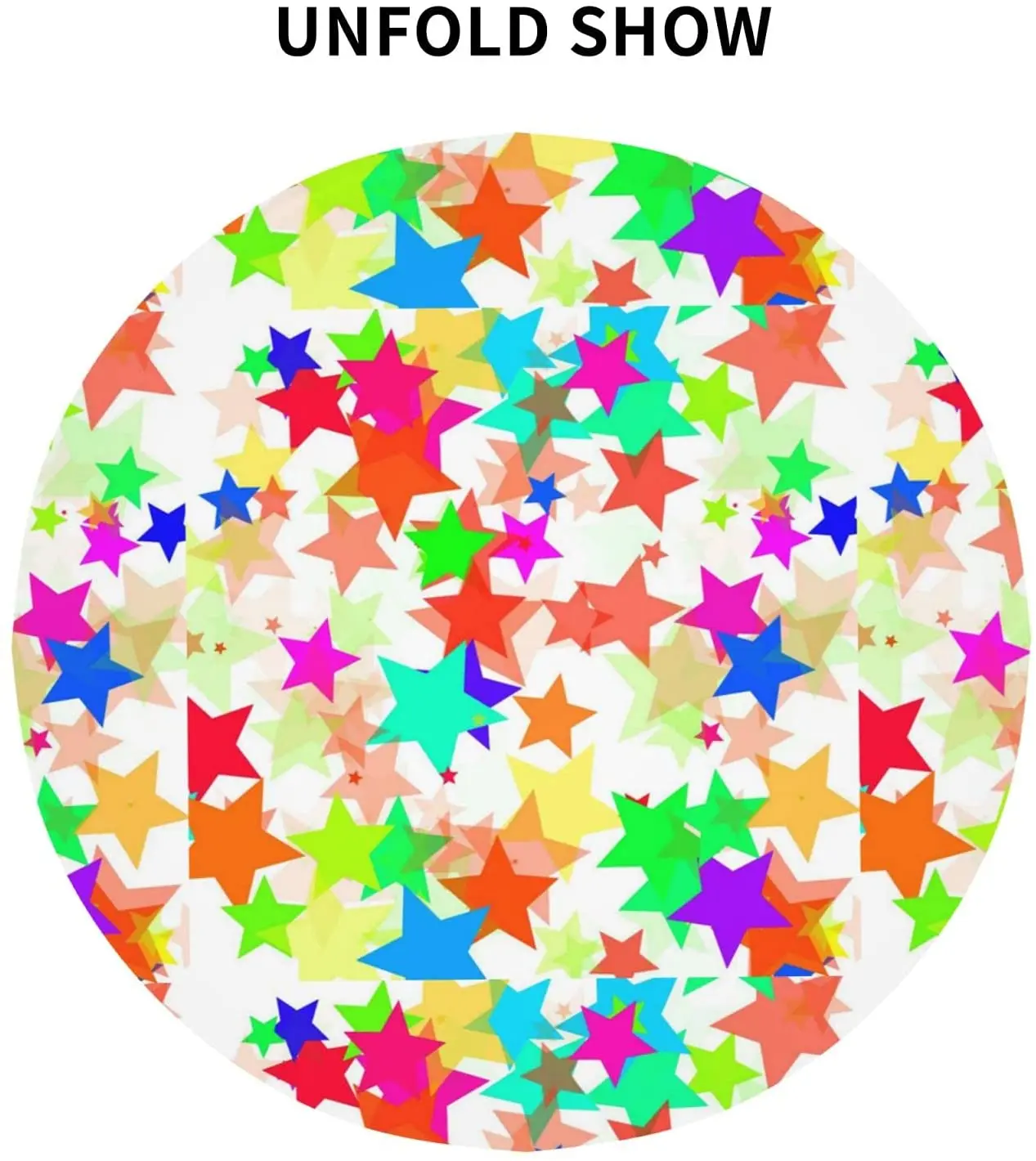 Водонепроницаемая круглая скатерть со звездами подходит для украшения стола