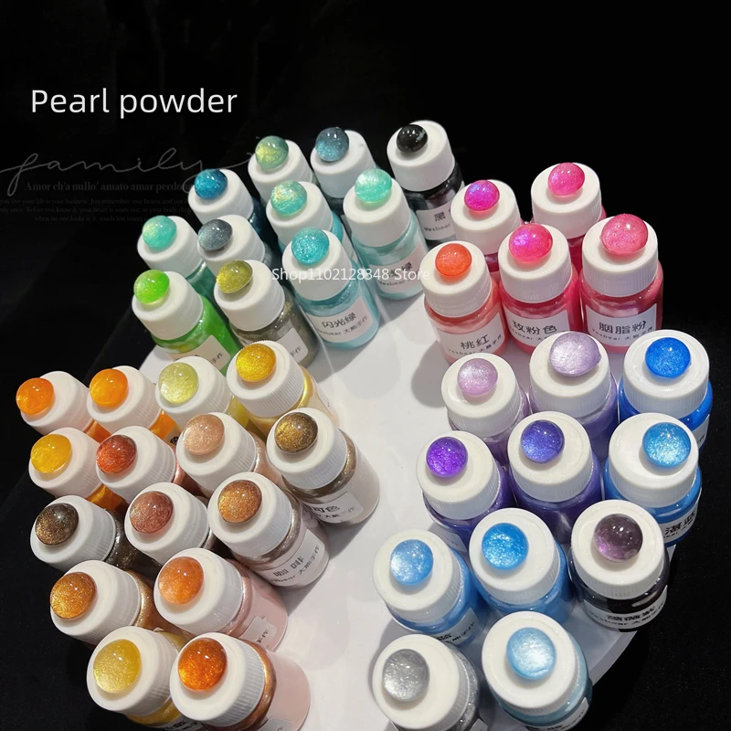 Жемчужная пудра 42 цвета поляризационная не опускается на дно блестящий порошок