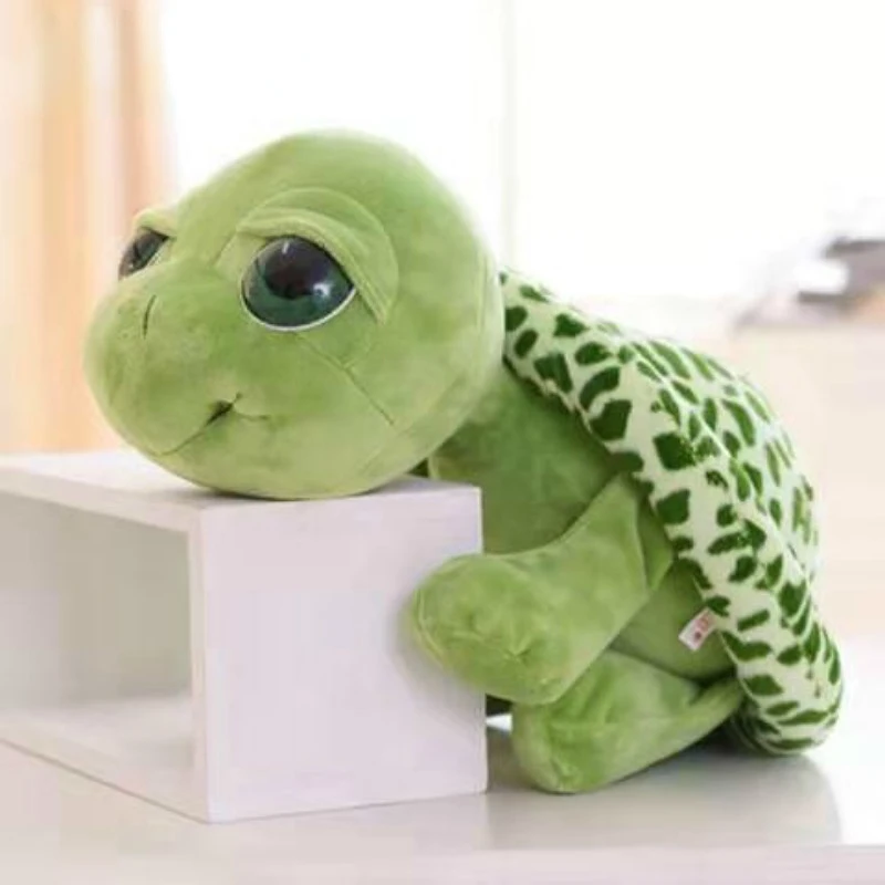 

20CM Big Eyes Turtle Plush Toys Army Green Tortoise Animals Dolls Stuffed Baby Kids Birthday Christmas Gifts