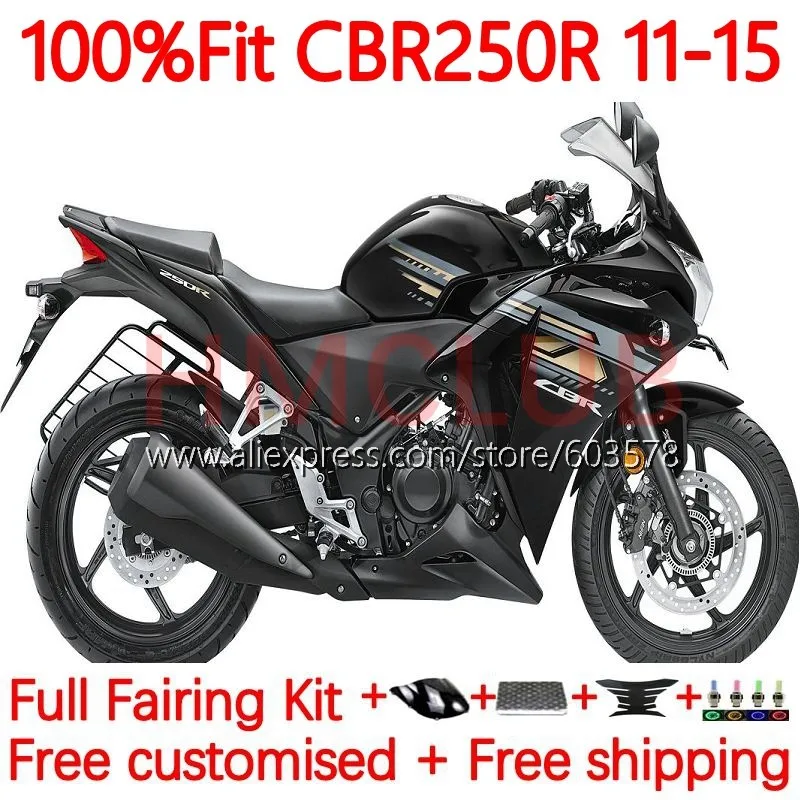 

Injection For HONDA CBR250 CBR 250 R CBR250R MC41 2011 2012 2013 2014 2015 CBR 250R 11 12 13 14 15 Fairing 129No.22 glossy black