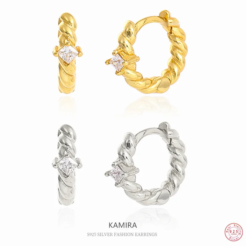 

Женские серьги-кольца из серебра 100% пробы