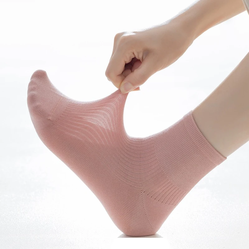 

Носки женские летние/осенние в японском стиле, милые повседневные воздухопроницаемые тонкие хлопковые кавайные, карамельных цветов