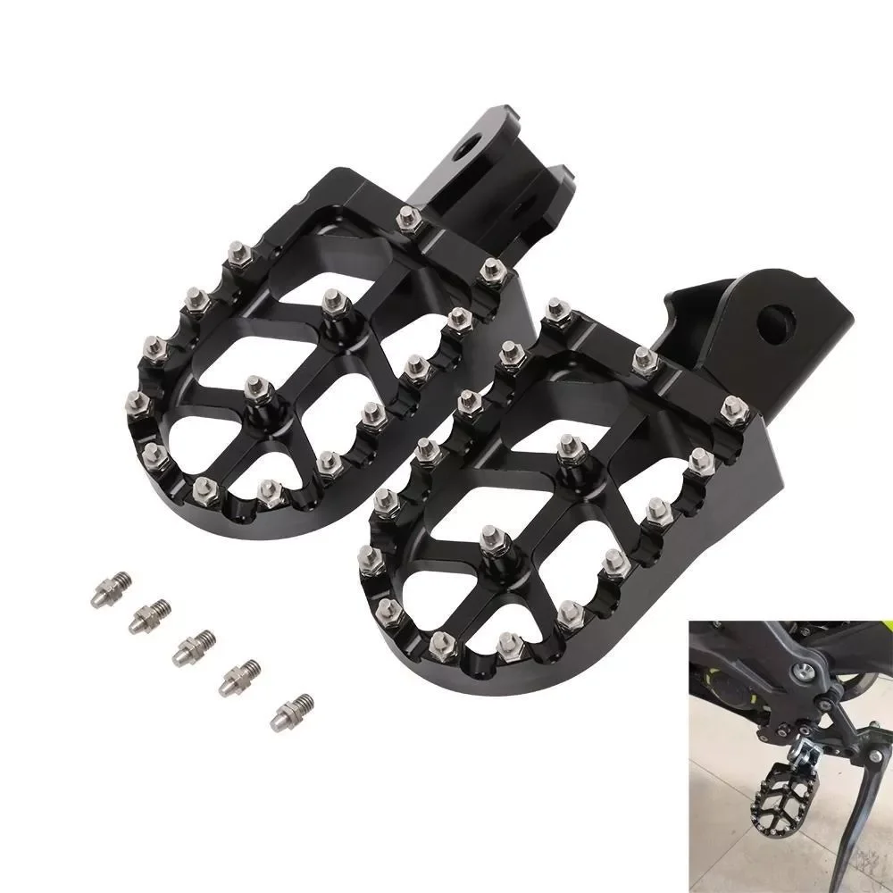 

Motorcycle CNC Footpegs Foot Pegs Rests Pedals For Off-Road Electric Vehicle