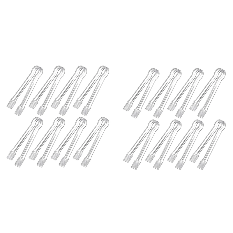 

16 шт., пластиковые мини-щипцы для сервировки закусок, 6,3 дюйма