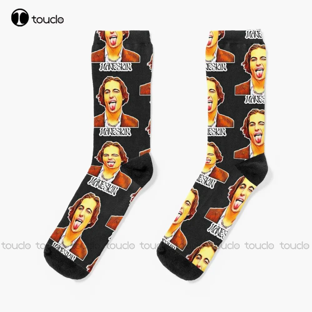 

Maneskin Socks Bride Socks High Quality Cute Elegant Lovely Kawaii Cartoon Sweet Cotton Sock 360° Digital Printing Streetwear