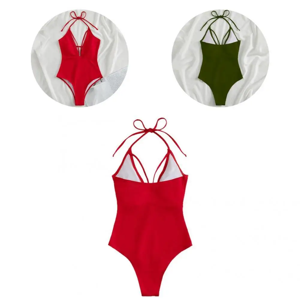 

Chic Monokini Wireless Bodycon Women Swimwear Lace Up Summer Bathing Suit for Swimming Women Swimsuit