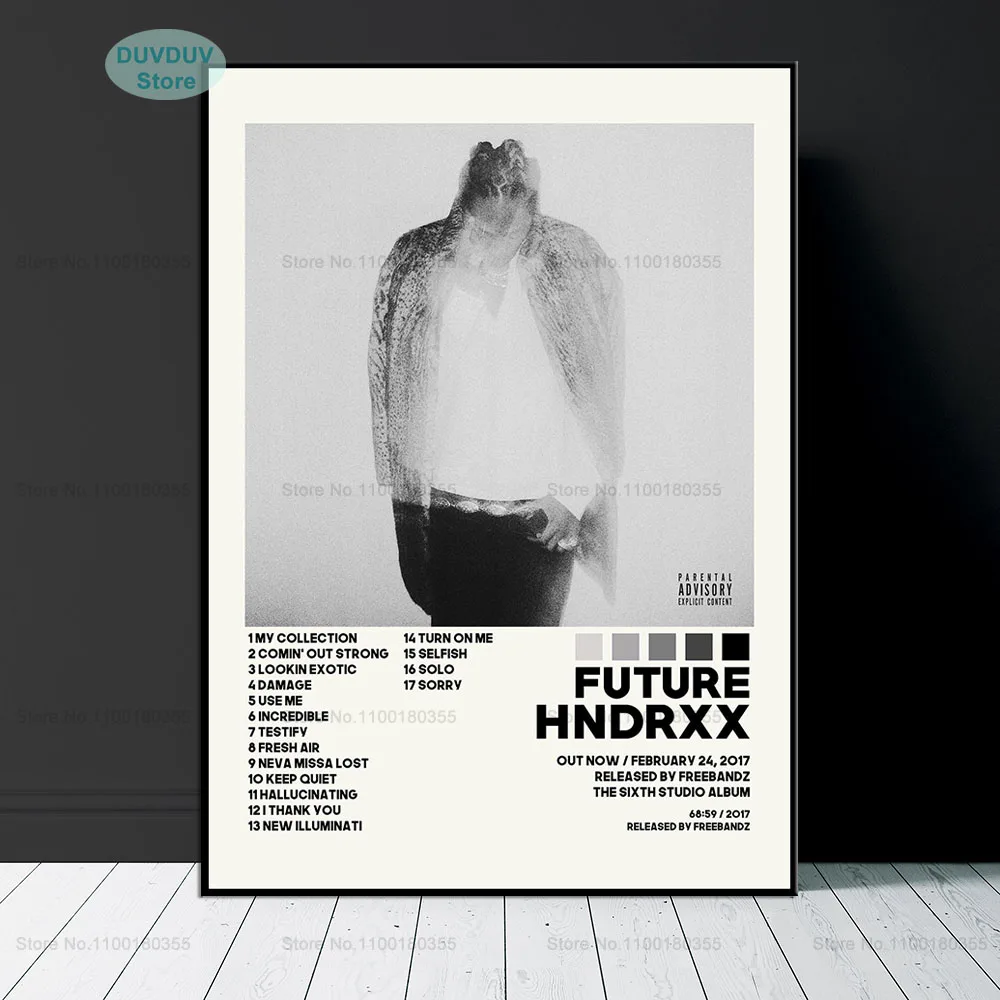 Future Hndrxx музыкальный альбом рэпер певец Современная Картина на холсте постер HD