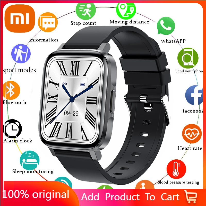 

Xiaomi Men Smart Watch Women Blood Pressure Blood Oxygen Fitness Tracking Smart Watch HD-Definition Full-Touch Large Screen