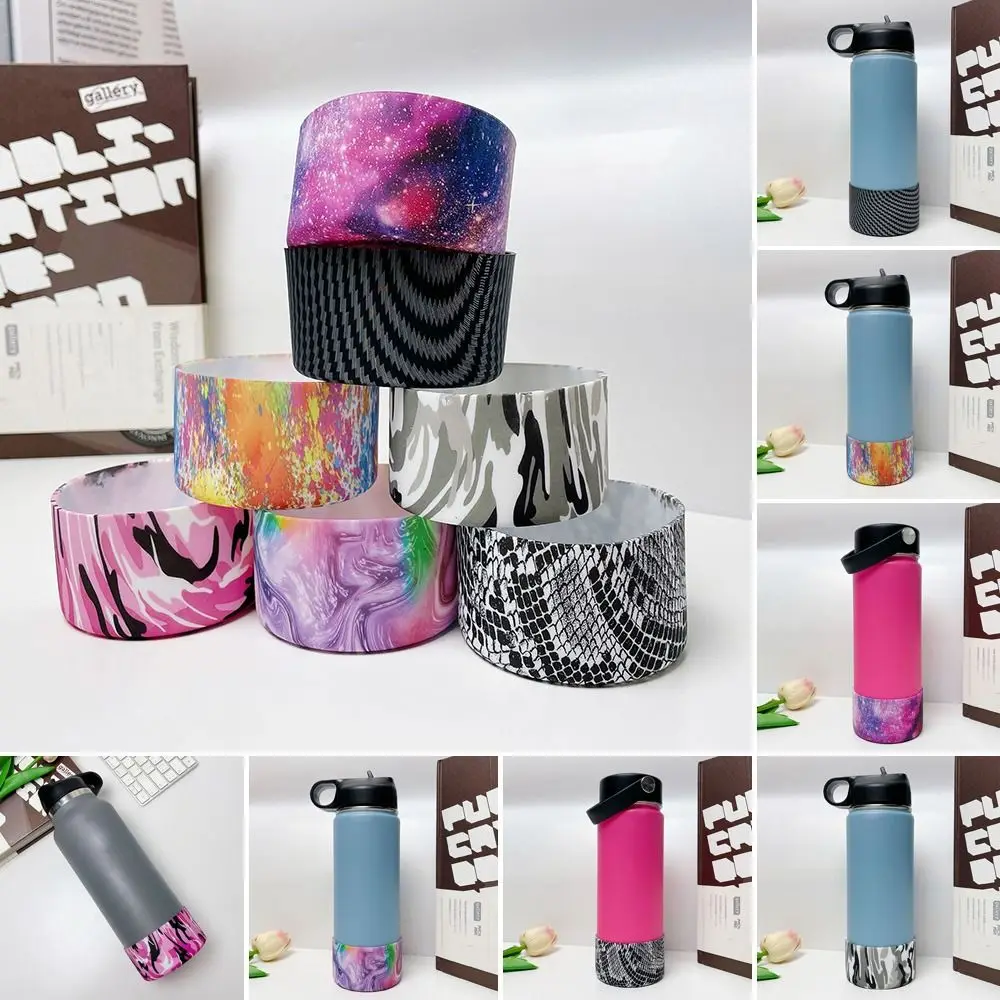 

High Quality Anti-Slip Portable Anti-Scald Cup Holder Silicone Cup Bottom Water Bottle Accessories Protective Cover