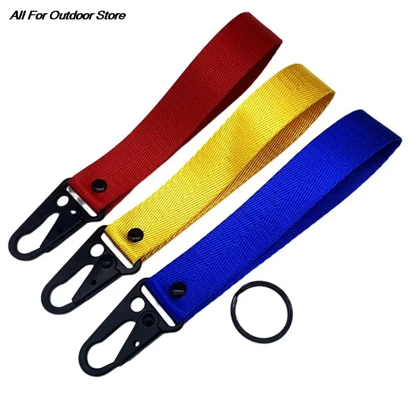 

Hot Universal Car Keychain with Metal Key Holder Lanyard Hanging Strap key Ring Lanyard for JDM Car Motorcycle Keychain Key Ring