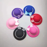 colorful bowknot bead chain hat 11 5 doll cap for barbie accessories headwear hairwear 16 bjd dollhouse decoration kid diy toy