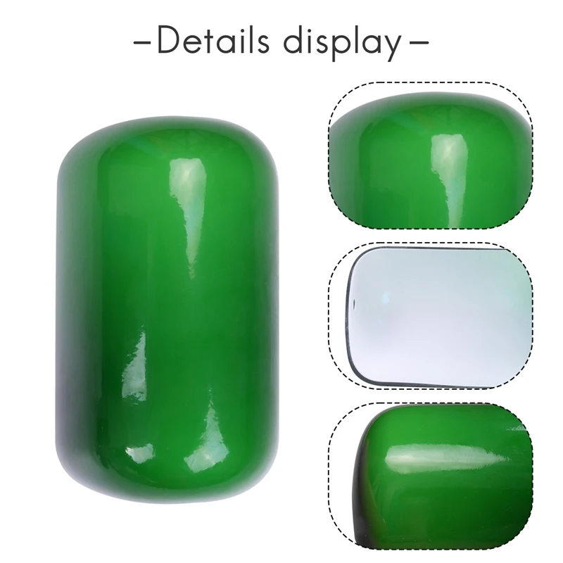 Стеклянная лампа стеклянный абажур зеленый цвет