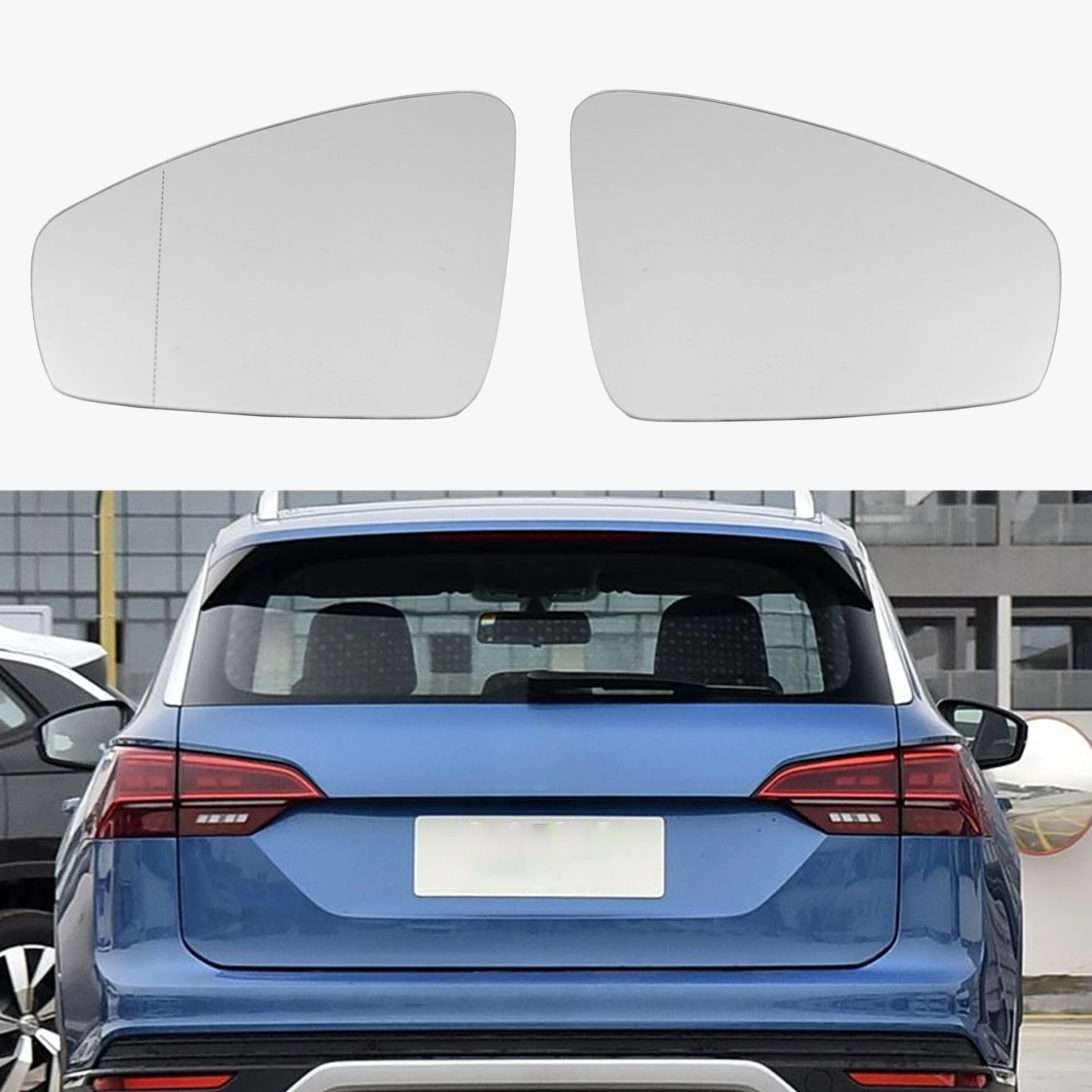 

Для Volkswagen Tiguan 2018 2019 2020 2021 2023, зеркало с подогревом, боковое стекло заднего вида, автозапчасти 5NN 857521 5Н 857522